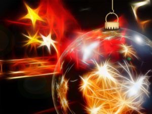 Weihnachtskugeln / Christbaumkugeln mit Lichteffekte